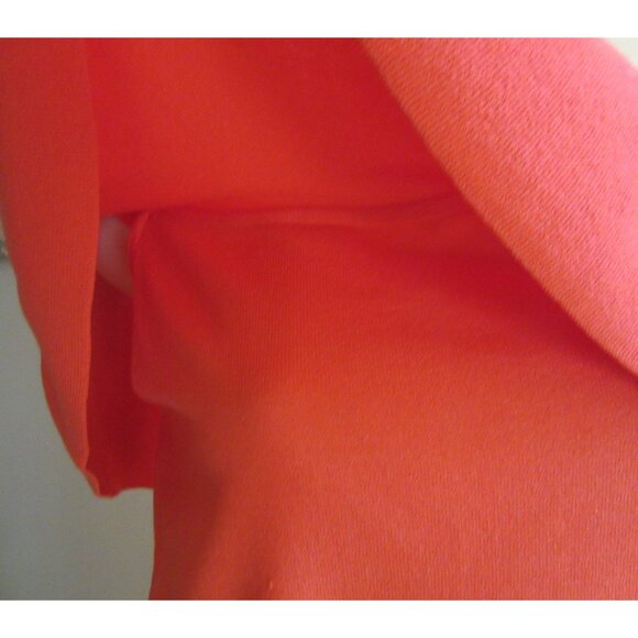 Ann Taylor Factory Orange Off-The-Shoulder Knit Top M - Picture 2 of 4